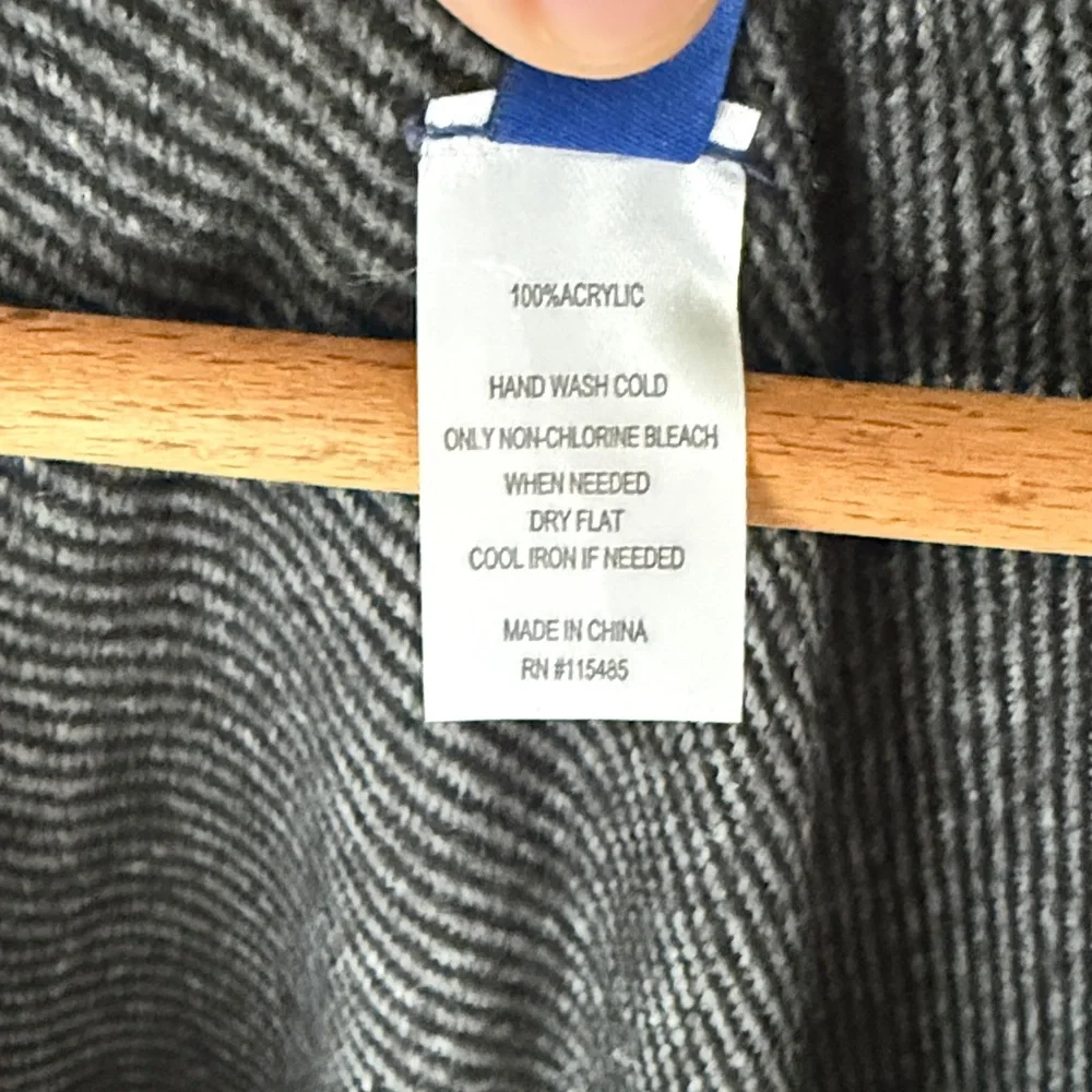 Apt 9 Oversized Colorblock Cozy Shawl Wrap Belted Poncho - Picture 5 of 7